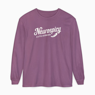 Autism Long - sleeve - Neurospicy Comfort Colors Long Sleeve T-Shirt - Daily Bloom