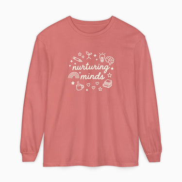 Autism Long - sleeve - Nurturing Minds Comfort Colors Long Sleeve T-Shirt - Daily Bloom
