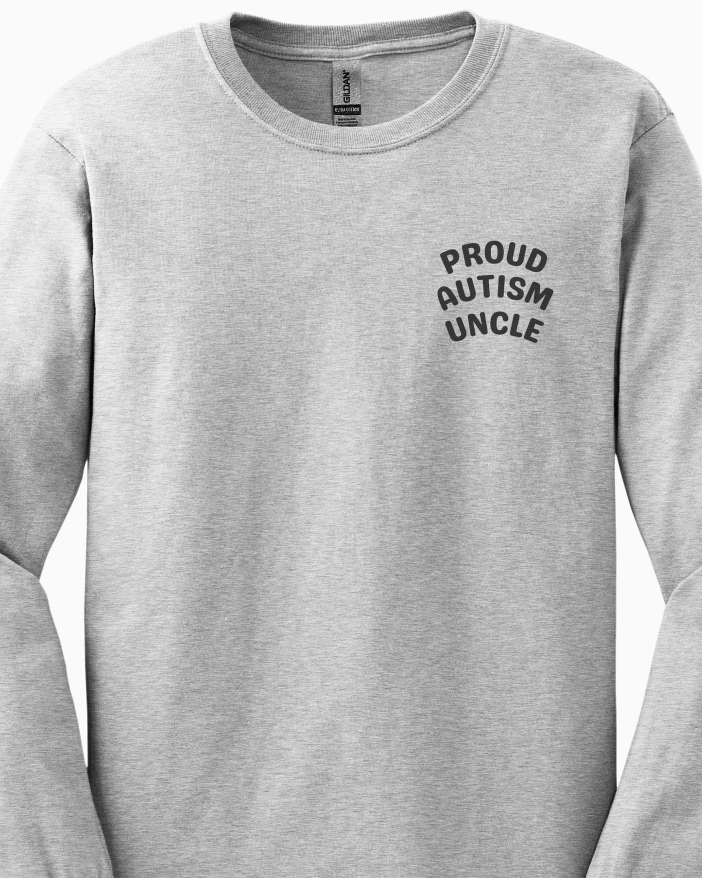Proud Autism Uncle Long Sleeve T-Shirt-Neurodiversity, ADHD & Autism Awareness & Acceptance Long-sleeve by Daily Bloom