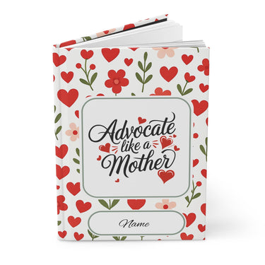 Autism Paper products - Mothers Day 2025 - Advocate Like A Mother Personalized Hardcover Journal Notebook - Daily Bloom