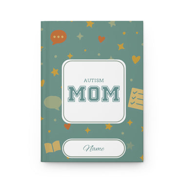 Autism Paper products - Mothers Day 2025 - Autism Mom College Personalized Hardcover Journal Notebook - Daily Bloom