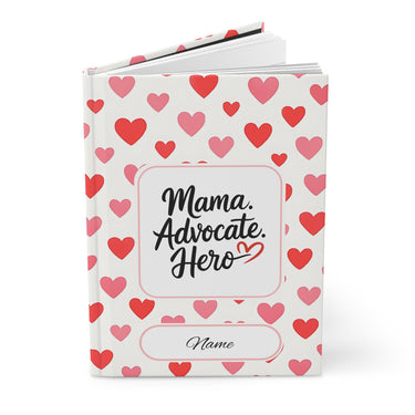 Autism Paper products - Mothers Day 2025 - Mama Advocate Hero Personalized Hardcover Journal Notebook - Daily Bloom