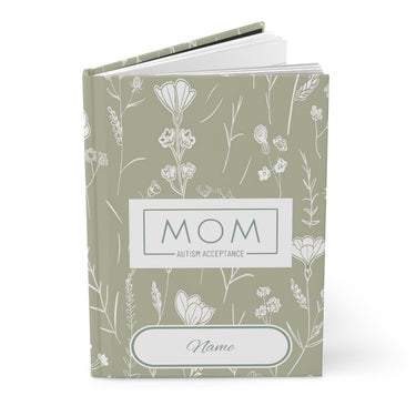 Autism Paper products - Mothers Day 2025 - Mom Box Personalized Hardcover Journal Notebook - Daily Bloom