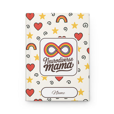 Autism Paper products - Mothers Day 2025 - Neurodiverse Mama Personalized Hardcover Journal Notebook - Daily Bloom