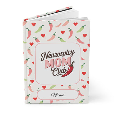 Autism Paper products - Mothers Day 2025 - Neurospicy Mom Club Personalized Hardcover Journal Notebook - Daily Bloom