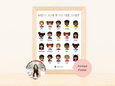 Autism Poster - How Are You Feeling? - Emotion Identification Printed Wall Poster - Daily Bloom