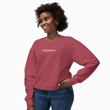 Autism Sweatshirt - Acceptance Statement Comfort Colors Lightweight Sweatshirt - Daily Bloom