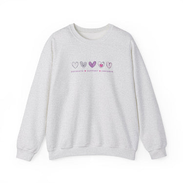 Autism Sweatshirt - Advocate Support Empower Love Hearts Sweatshirt - Daily Bloom