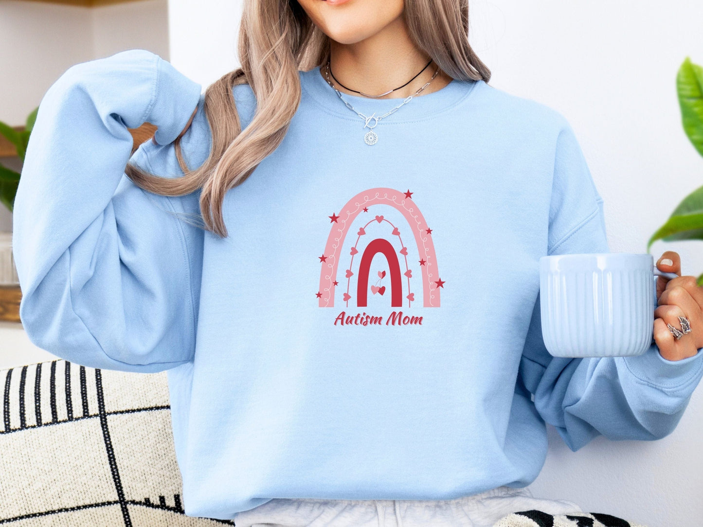 Rainbow Autism Mom Sweatshirt-Neurodiversity, ADHD & Autism Awareness & Acceptance Sweatshirt by Daily Bloom