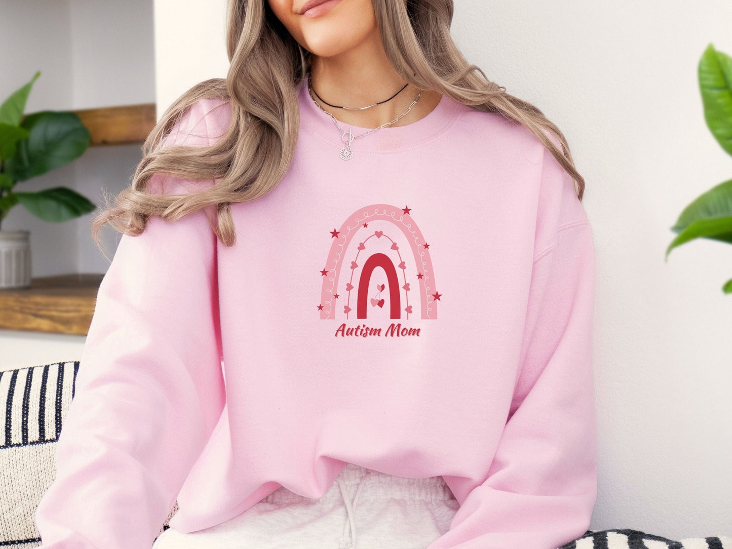 Rainbow Autism Mom Sweatshirt-Neurodiversity, ADHD & Autism Awareness & Acceptance Sweatshirt by Daily Bloom