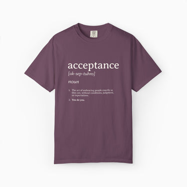 Autism T-Shirt - Acceptance Definition Comfort Colors Tee - Daily Bloom