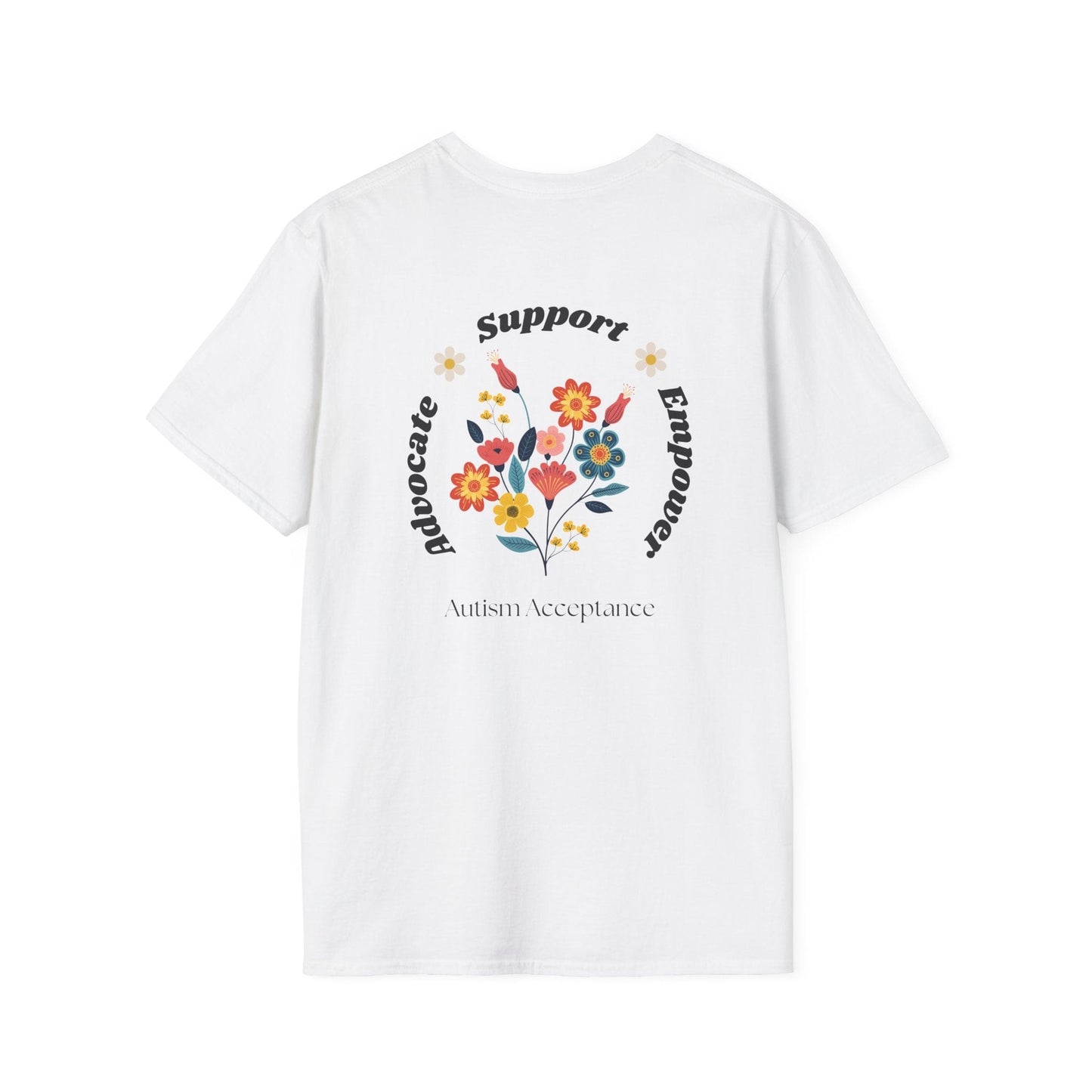 Advocate Support Empower Tee - The Joshua School-Neurodiversity, ADHD & Autism Awareness & Acceptance by Daily Bloom