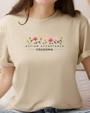 Autism T-Shirt - Autism Acceptance Grandma Tee - Daily Bloom