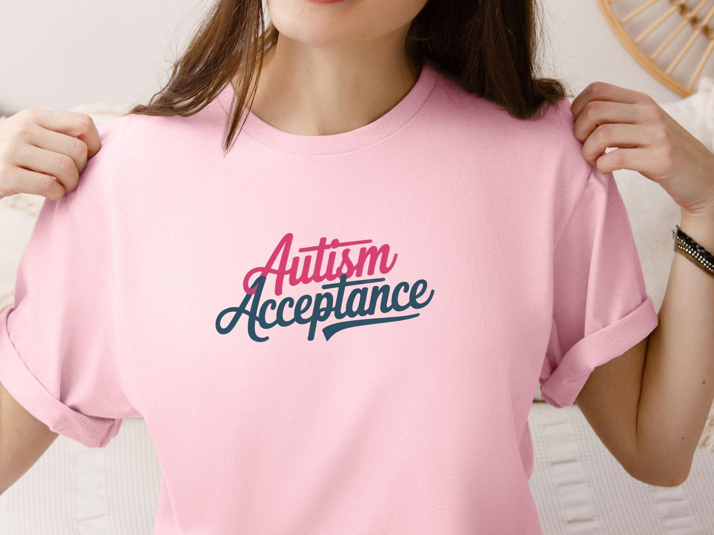Autism Acceptance Script Tee-Neurodiversity, ADHD & Autism Awareness & Acceptance T-Shirt by Daily Bloom
