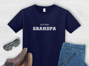 Autism T-Shirt - Autism Grandpa College Tee - Daily Bloom