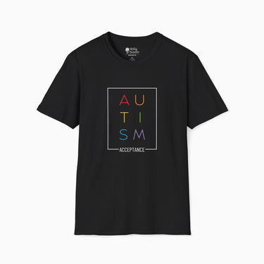 Autism T-Shirt - Autism Rainbow Acceptance Box Tee - Daily Bloom