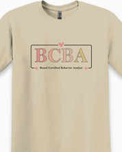 BCBA Outline Tee-Neurodiversity, ADHD & Autism Awareness & Acceptance T-Shirt by Daily Bloom