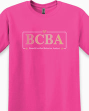 BCBA Outline Tee-Neurodiversity, ADHD & Autism Awareness & Acceptance T-Shirt by Daily Bloom