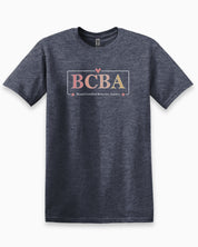 BCBA Outline Tee-Heather Navy-Neurodiversity, ADHD & Autism Awareness & Acceptance T-Shirt by Daily Bloom