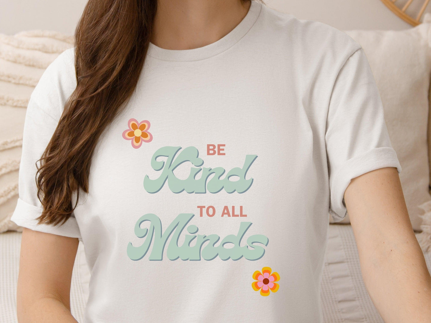 Be Kind to All Minds Tee-Neurodiversity, ADHD & Autism Awareness & Acceptance T-Shirt by Daily Bloom