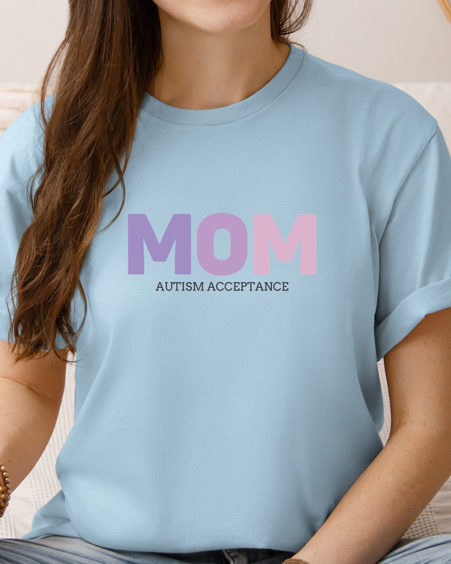 Mom Gradient Tee-Neurodiversity, ADHD & Autism Awareness & Acceptance T-Shirt by Daily Bloom