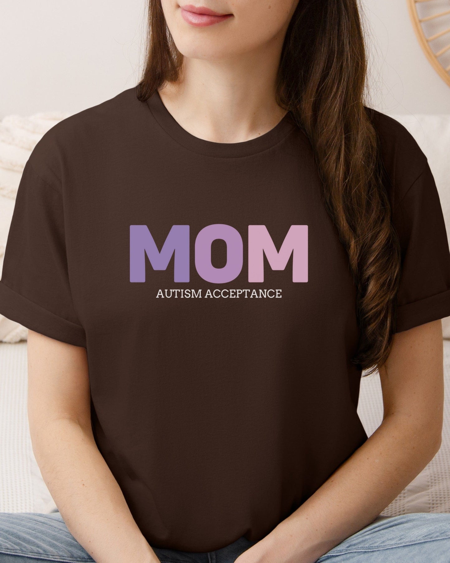 Mom Gradient Tee-Neurodiversity, ADHD & Autism Awareness & Acceptance T-Shirt by Daily Bloom