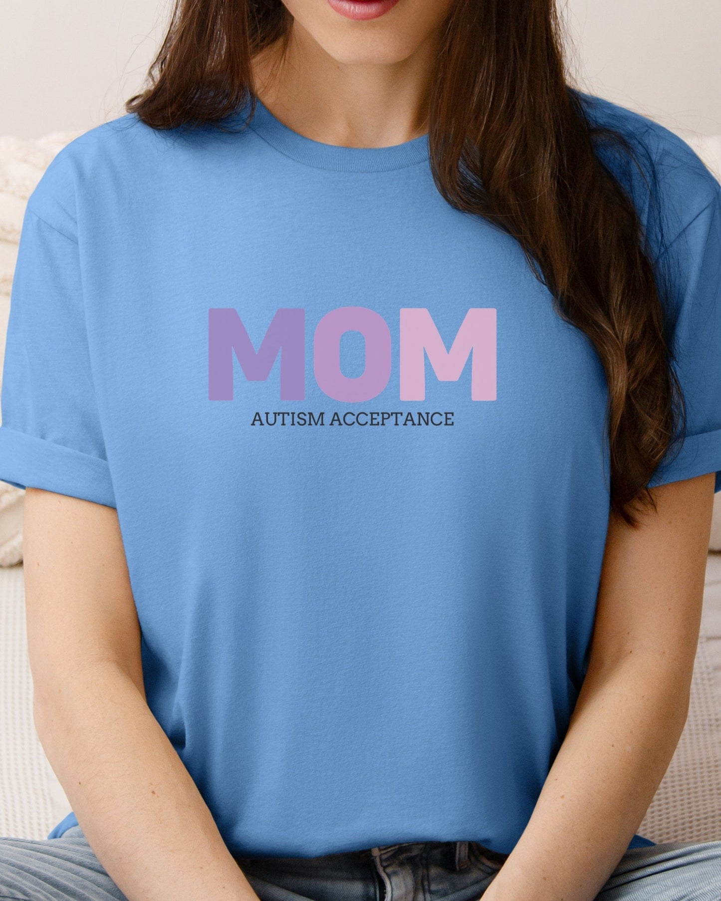 Mom Gradient Tee-Neurodiversity, ADHD & Autism Awareness & Acceptance T-Shirt by Daily Bloom