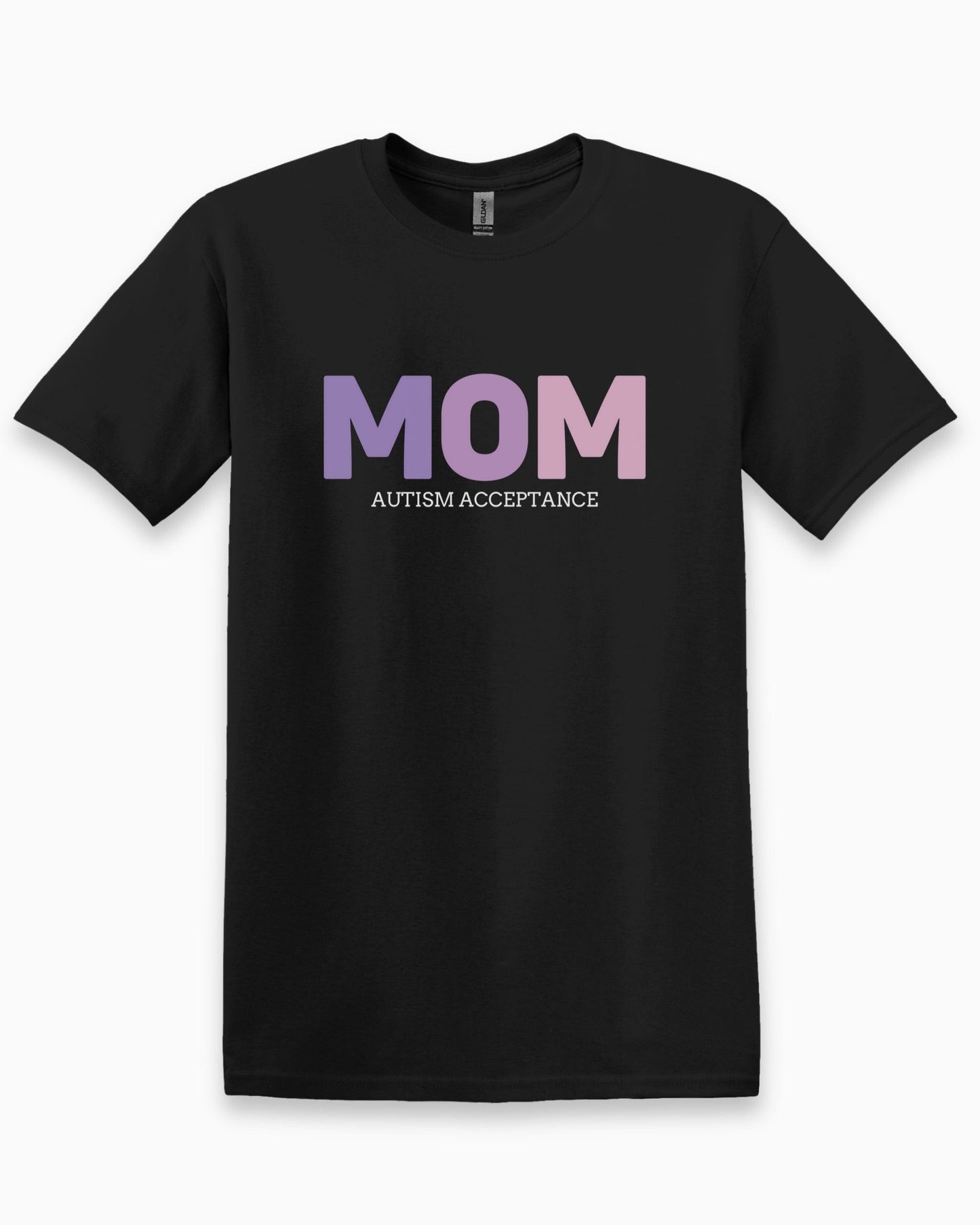 Mom Gradient Tee-Black-Neurodiversity, ADHD & Autism Awareness & Acceptance T-Shirt by Daily Bloom