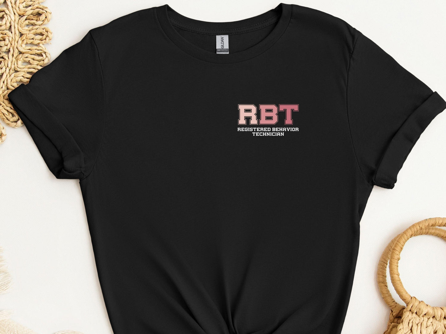 RBT - College Tee-Black-Neurodiversity, ADHD & Autism Awareness & Acceptance T-Shirt by Daily Bloom