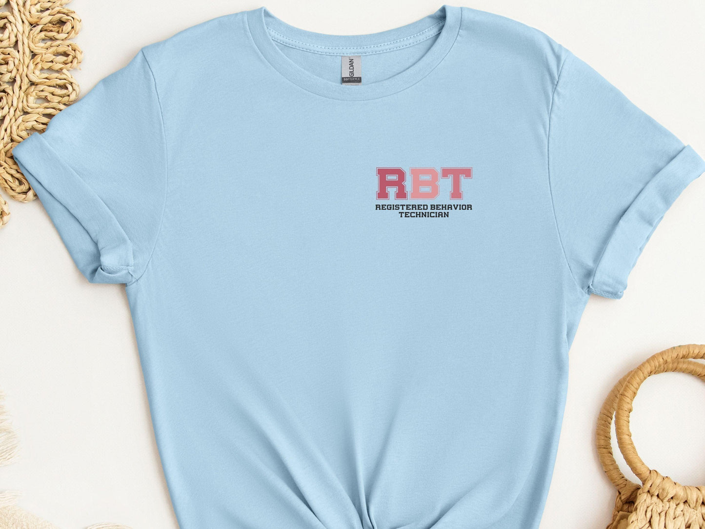 RBT - College Tee-Light Blue-Neurodiversity, ADHD & Autism Awareness & Acceptance T-Shirt by Daily Bloom