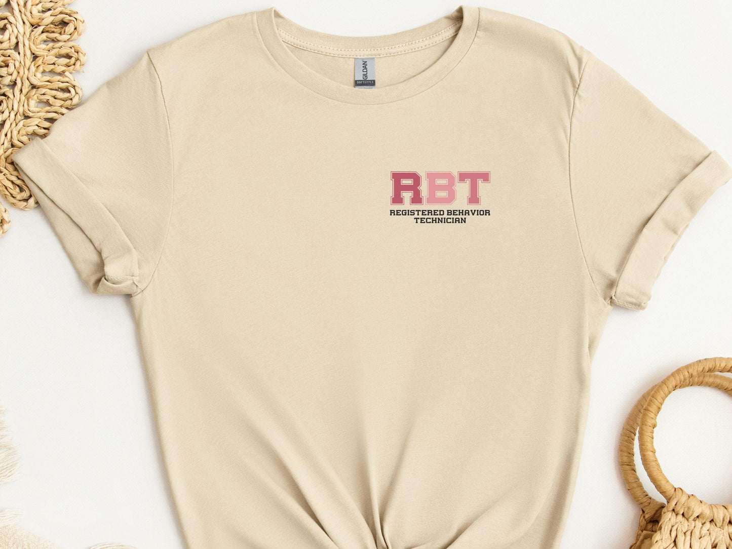 RBT - College Tee-Sand-Neurodiversity, ADHD & Autism Awareness & Acceptance T-Shirt by Daily Bloom