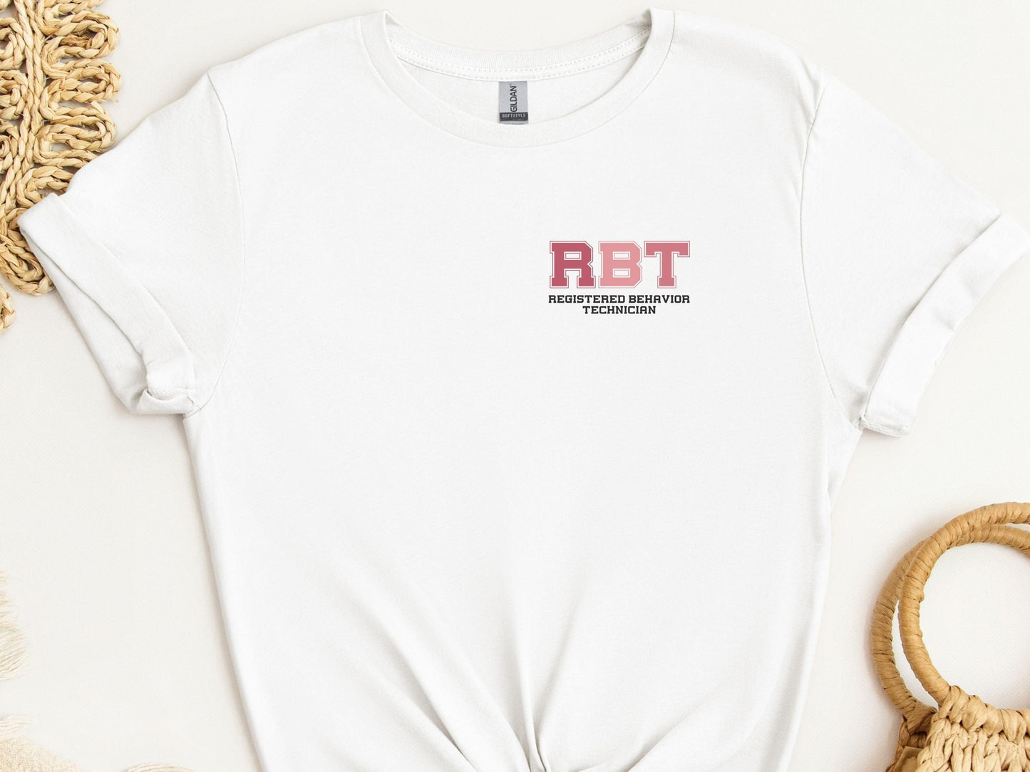 RBT - College Tee-White-Neurodiversity, ADHD & Autism Awareness & Acceptance T-Shirt by Daily Bloom