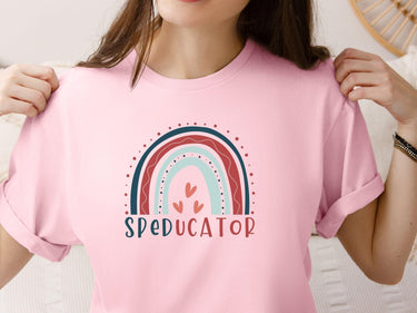Autism T-Shirt - SPEDucator Boho Rainbow Tee - Daily Bloom