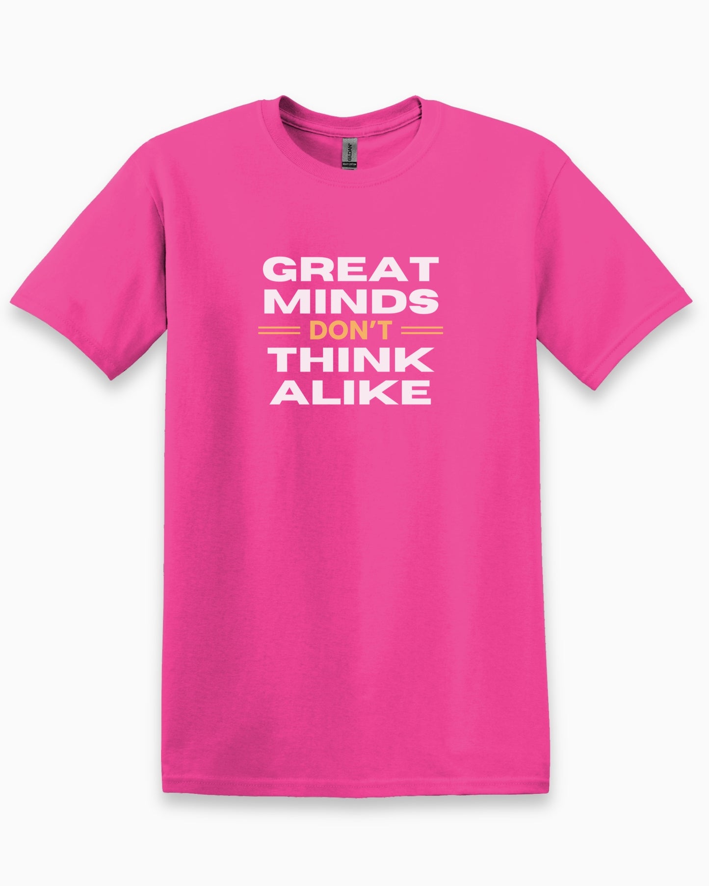 Great Minds Don't Think Alike Tee-Heliconia-Neurodiversity, ADHD & Autism Awareness & Acceptance T-Shirt by Daily Bloom