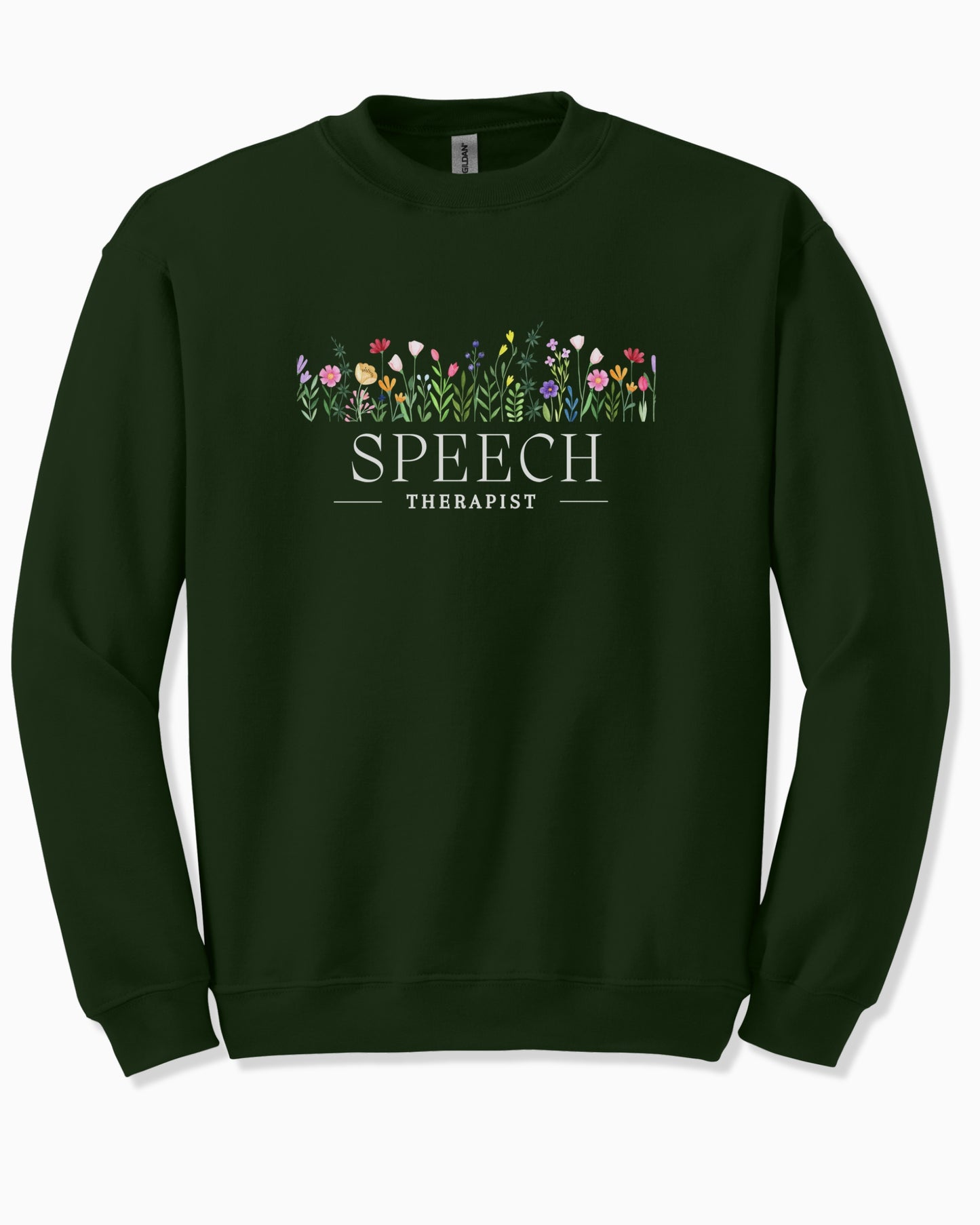 Speech Therapist Floral Sweatshirt