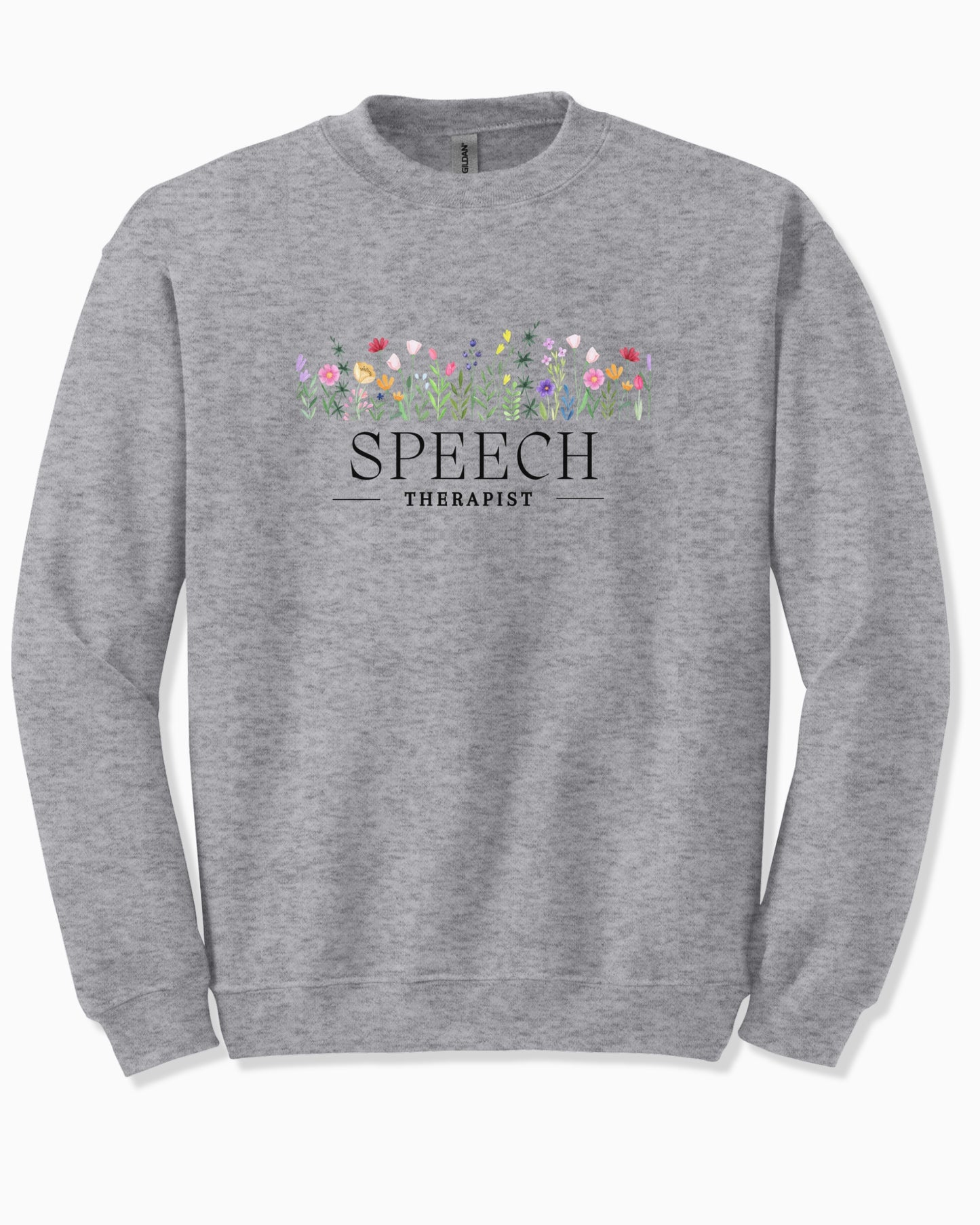 Speech Therapist Floral Sweatshirt