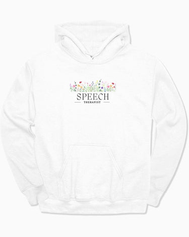 Autism Hoodie - Speech Therapist Floral Hoodie - Daily Bloom