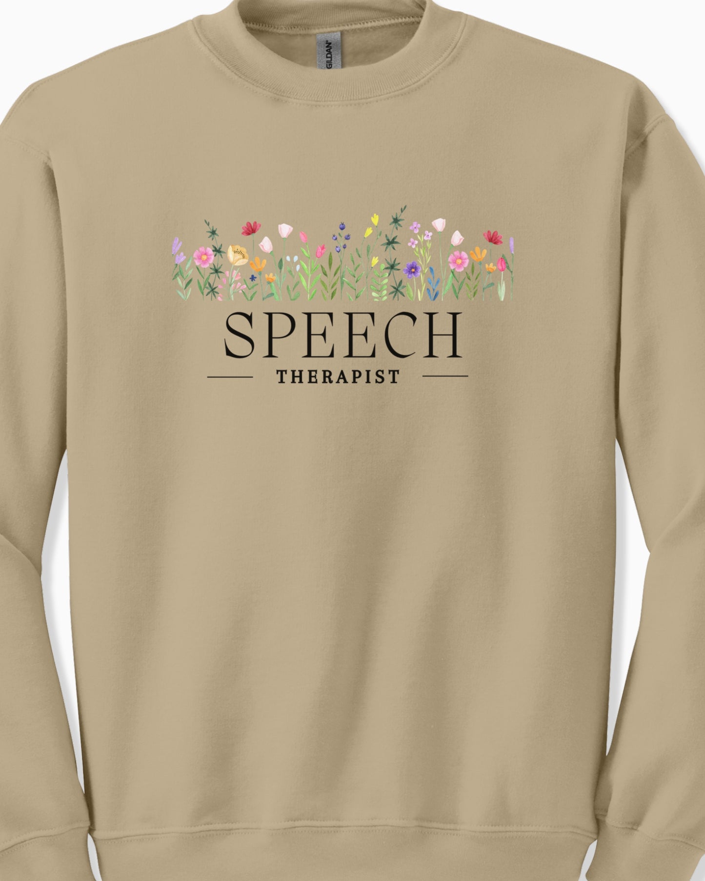 Speech Therapist Floral Sweatshirt
