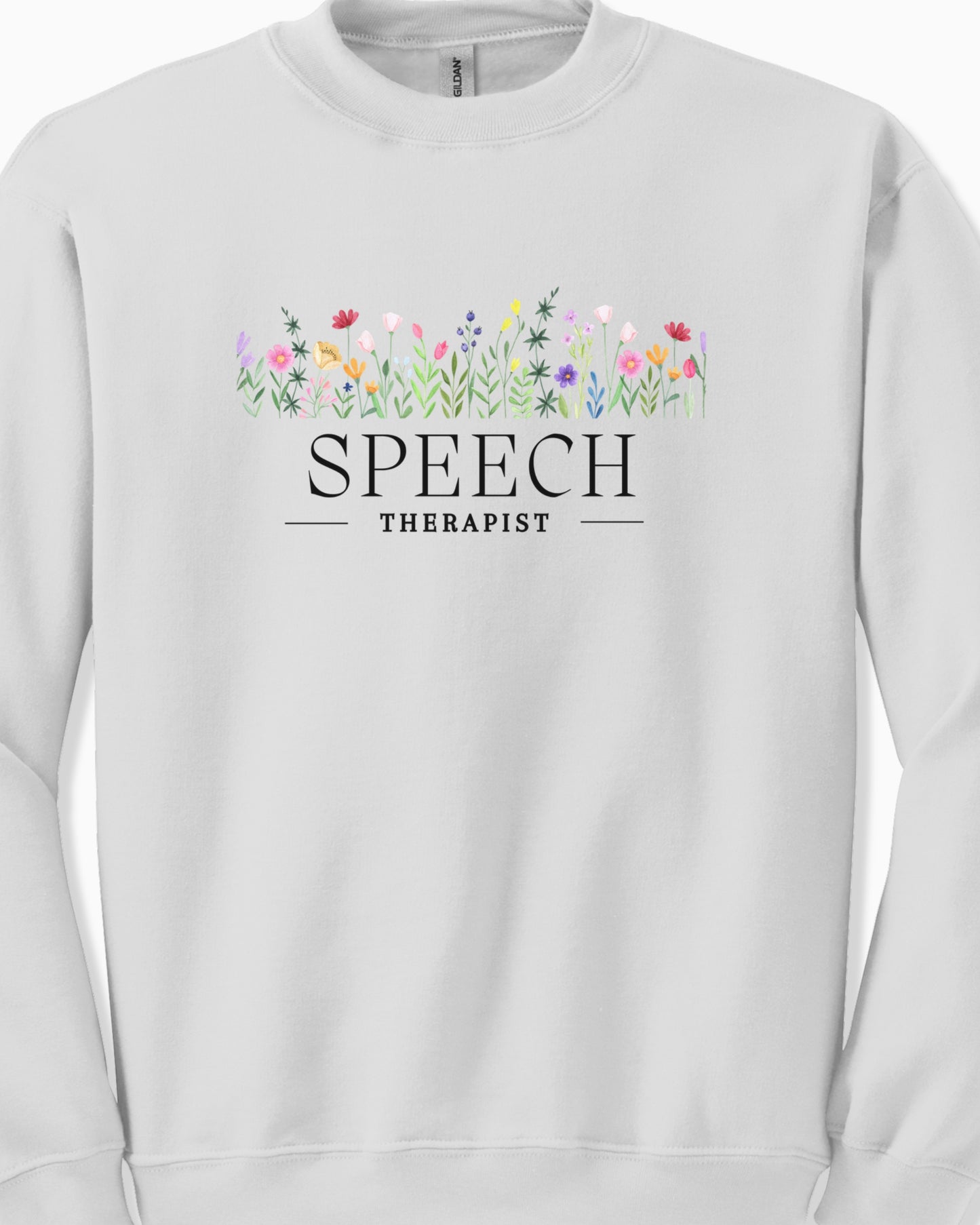 Speech Therapist Floral Sweatshirt