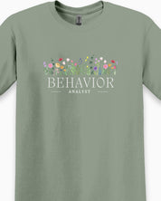 Behavior Analyst Floral Tee-Neurodiversity, ADHD & Autism Awareness & Acceptance T-Shirt by Daily Bloom