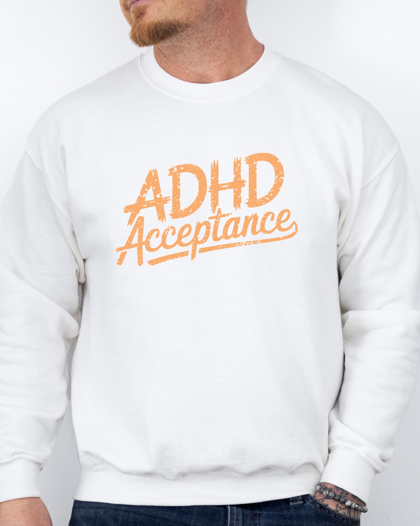 ADHD Acceptance Grunge Style Sweatshirt