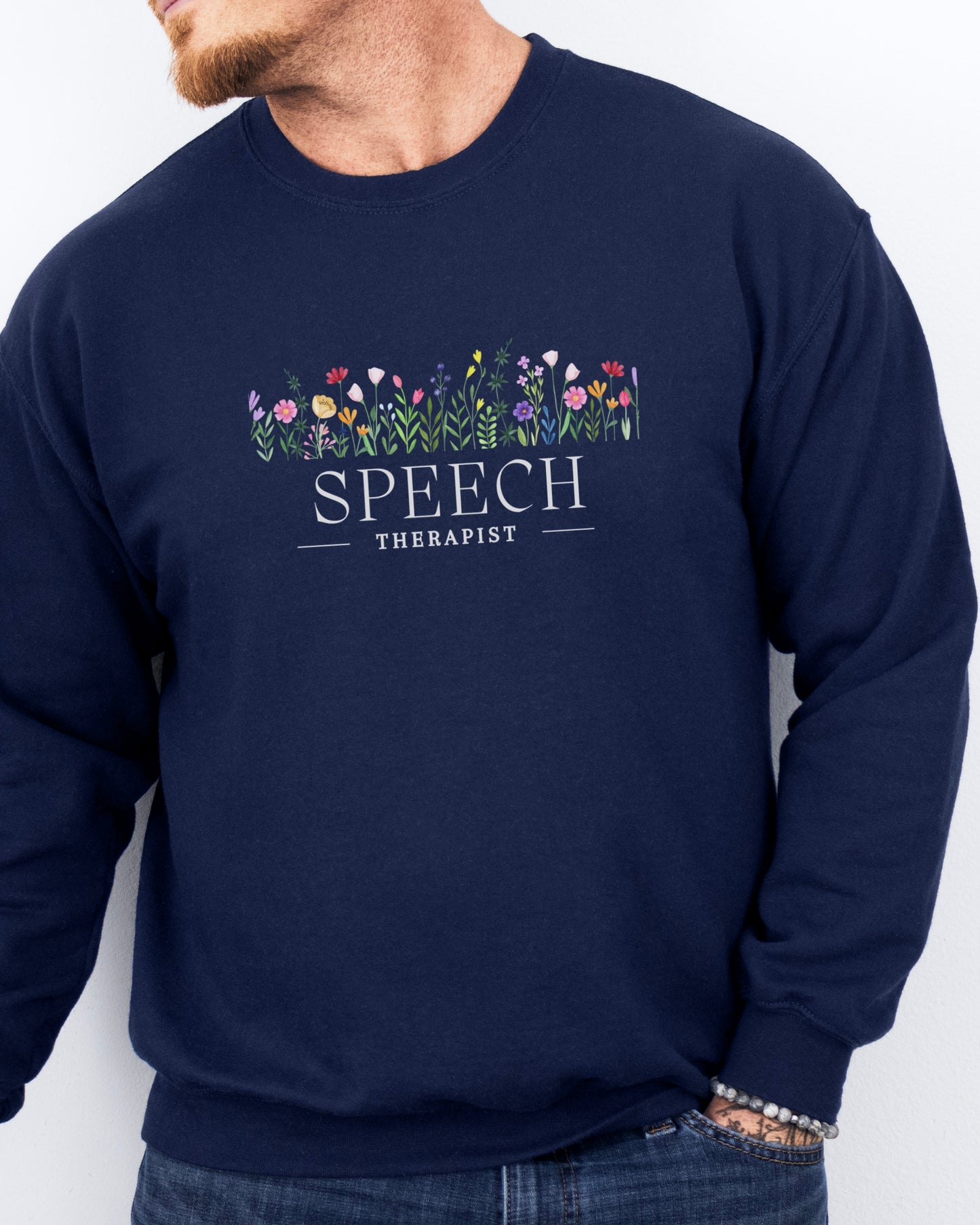 Speech Therapist Floral Sweatshirt