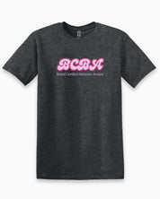 BCBA Groovy Tee-Dark Heather Grey-Neurodiversity, ADHD & Autism Awareness & Acceptance T-Shirt by Daily Bloom