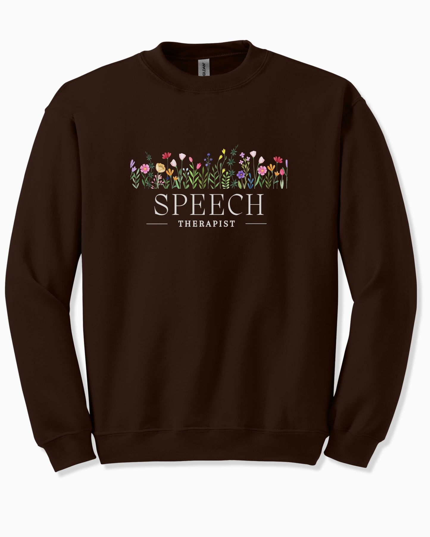 Speech Therapist Floral Sweatshirt
