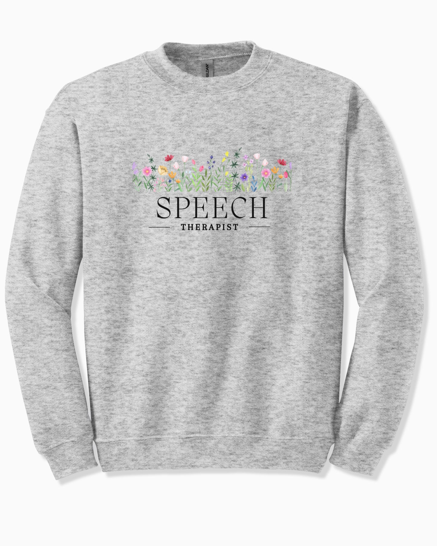 Speech Therapist Floral Sweatshirt