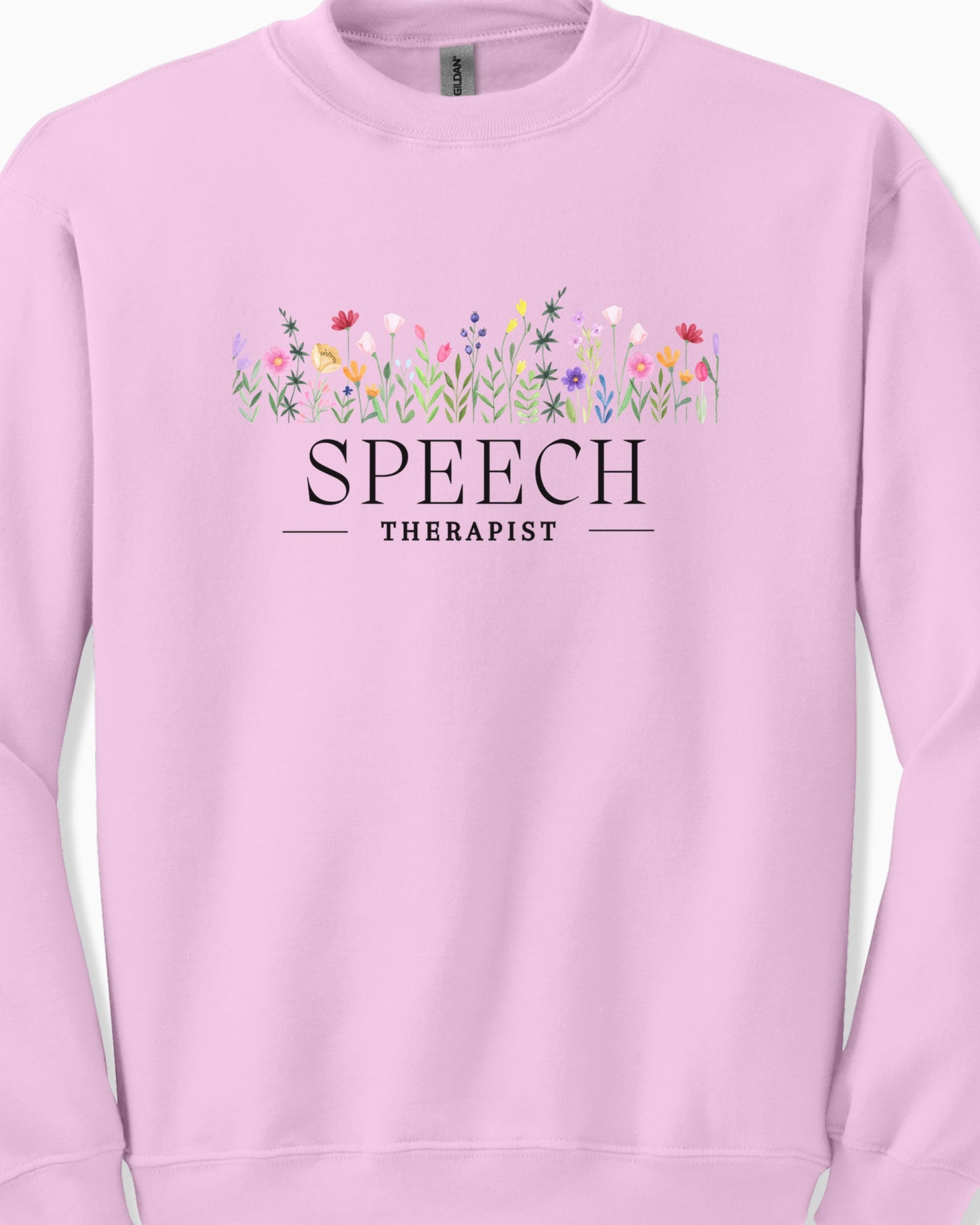 Speech Therapist Floral Sweatshirt