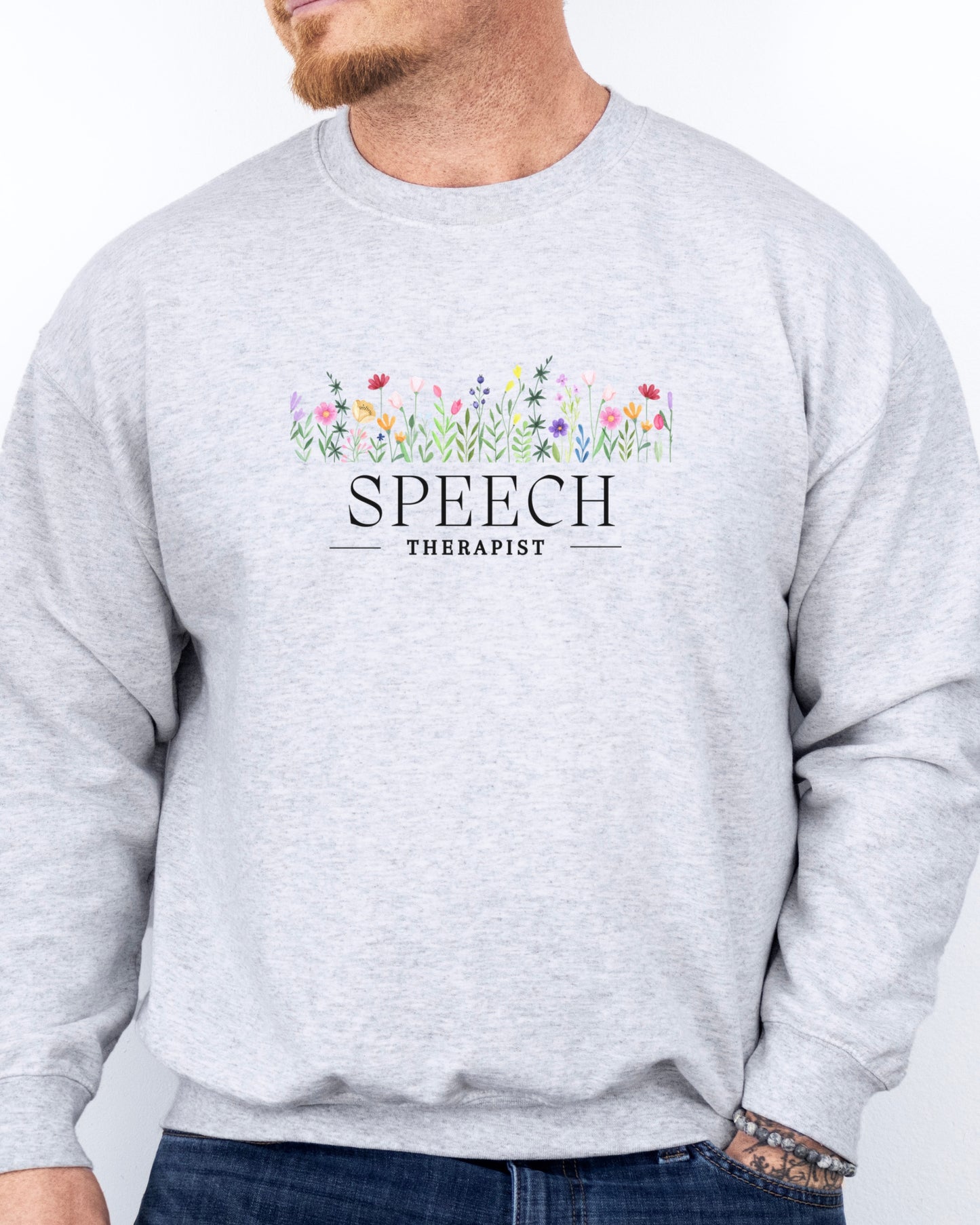 Speech Therapist Floral Sweatshirt