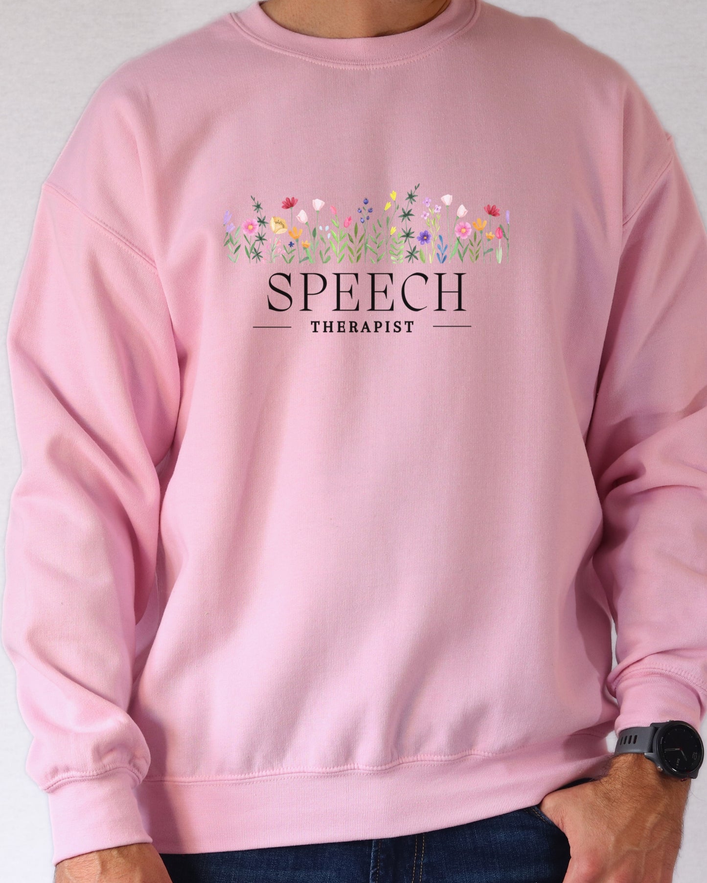 Speech Therapist Floral Sweatshirt