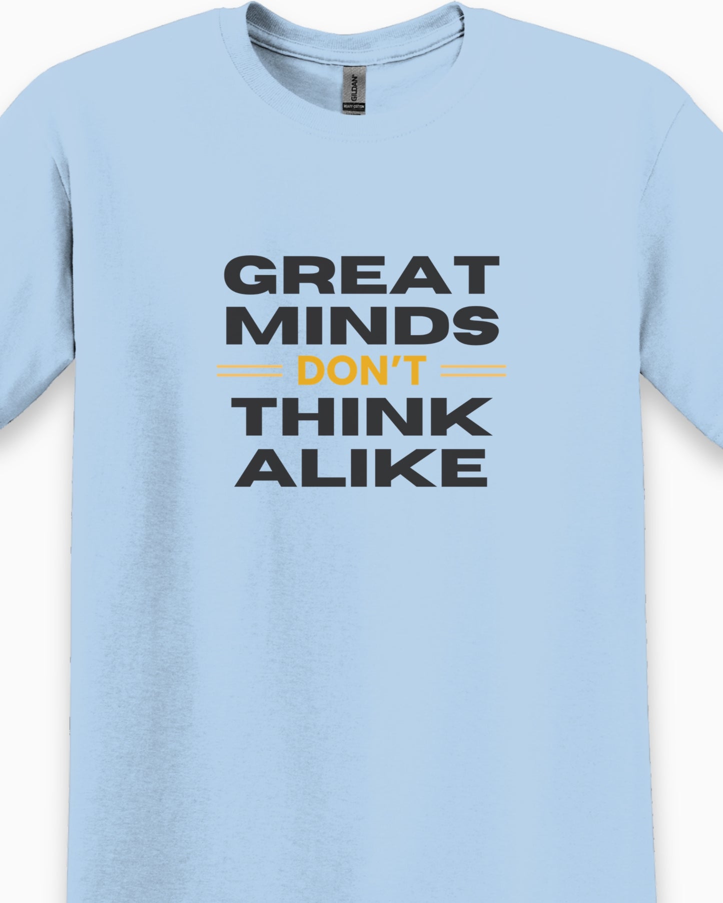 Great Minds Don't Think Alike Tee-Neurodiversity, ADHD & Autism Awareness & Acceptance T-Shirt by Daily Bloom