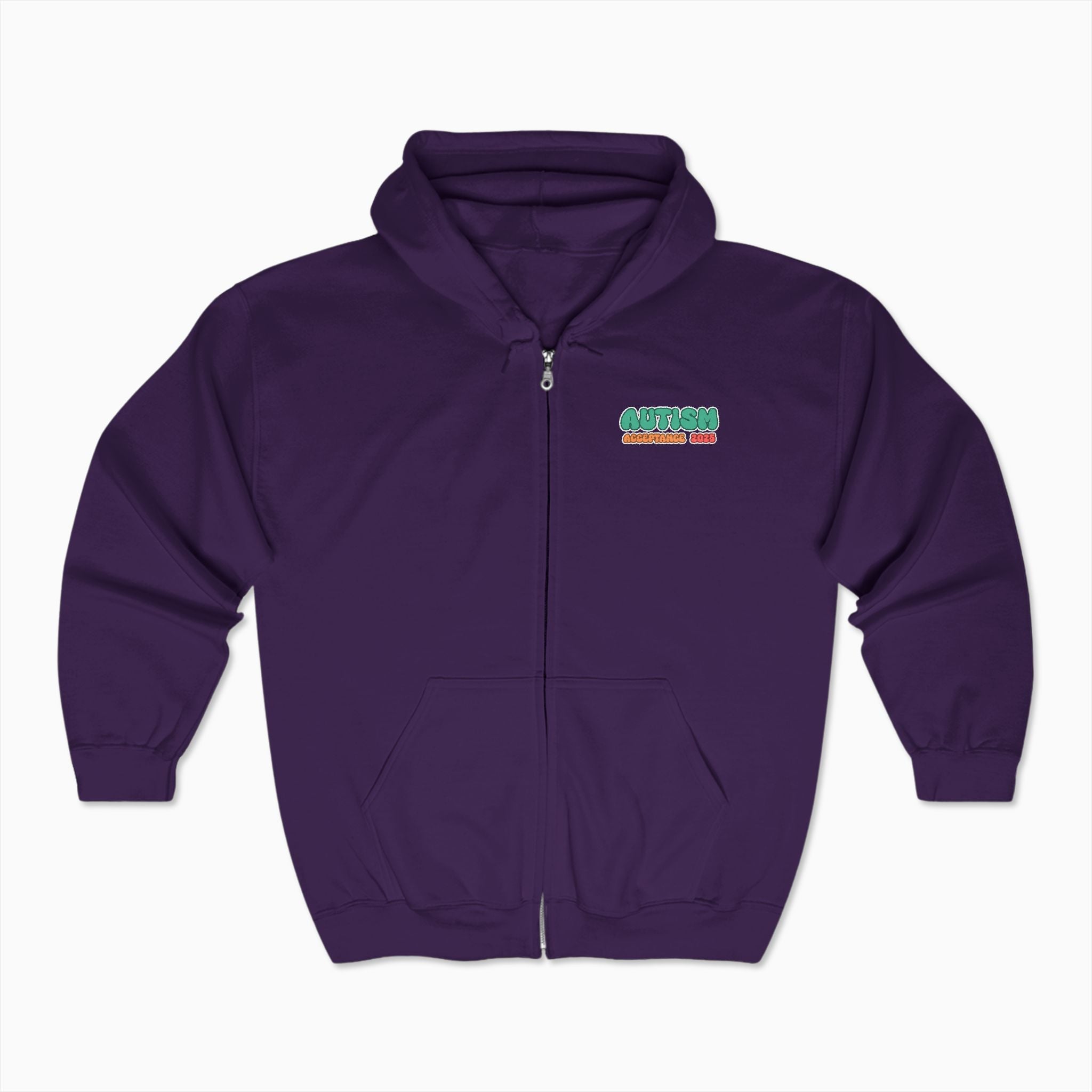 Autism Awareness 2025 - Celebrate Minds of All Kinds Zip Up Hoodie
